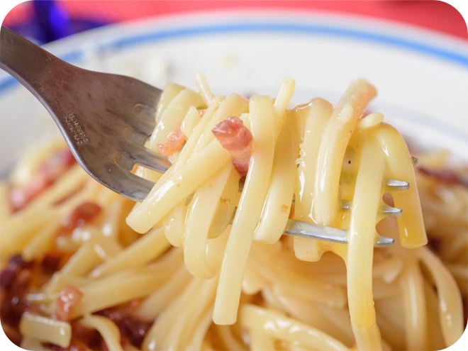 Spaghettis alla Carbonara